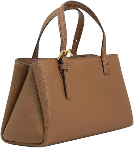 Miniatura 2 de Tory Burch 143394 Emerson Moose Brown Con Oro Hardware Cuero Mini Tote Bag Mujer, Marrón