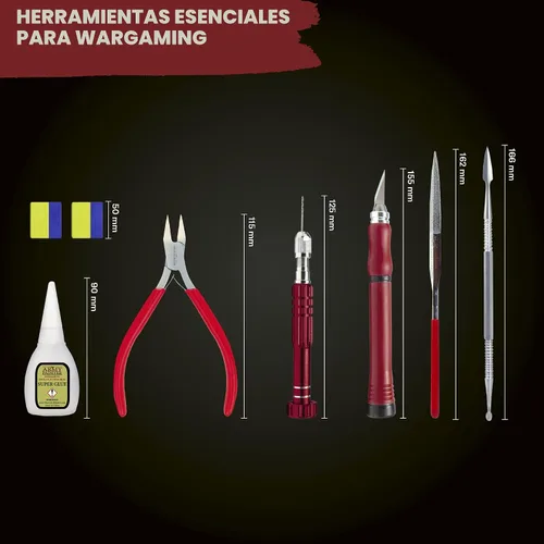 Miniatura 3 de The Army Painter, Kit de herramientas Hobby con pegamento y 6 herramientas: taladro con 3 brocas, cuchillo de hobby, cortador lateral, herramienta