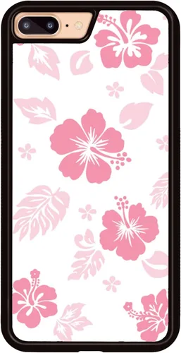 Miniatura 20 de Funda para iPhone 8 Plus y iPhone 7 Plus, linda funda Kawaii azul hibisco hawaiano floral estética floral para niñas preppy mujeres