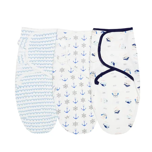 Miniatura 15 de insular Sacos para envolver al bebé, manta para recién nacido y bebé, juego de velcro ajustable para niños y niñas, saco de dormir de algodón suave