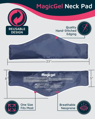 Miniatura 3 de Magic Gel Bolsa de hielo para el cuello, bolsa de hielo para el hombro, envoltura refrescante para el cuello, anillo enfriador, almohadilla fría