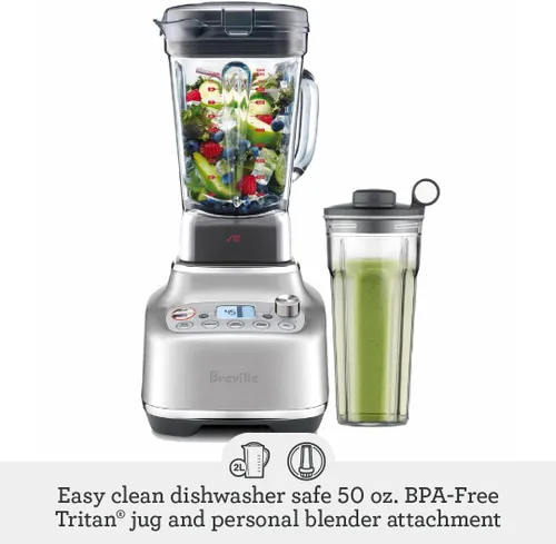 Miniatura 4 de Breville BBL920BST Super Q Licuadora de Grado Comercial para el Hogar, Acero Inoxidable Negro