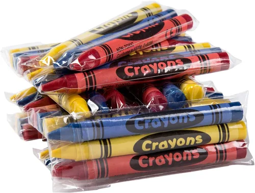 Miniatura 4 de AmerCare Royal - Crayones no tóxicos para niños, paquete de 3 unidades, envueltos individualmente en violonchelo, colores surtidos para restaurantes