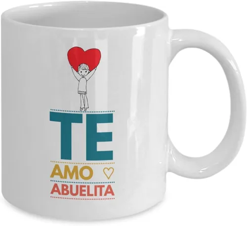 Miniatura 2 de Regalo para abuela Taza de Cafe para abuelita Perfecto regalo para tu nana, abuela y tatas Vaso con afirmaciones positivas, personalizadas