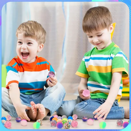 Miniatura 6 de Ayfjovs 20 bolas hinchables de 5 estilos, bolas de goma de 1.260 in, pequeñas bolas inflables para recuerdos de fiesta de niños, premios, bolsas