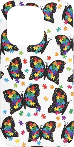Miniatura 14 de Funda con patrón de rompecabezas de mariposa para iPhone 17