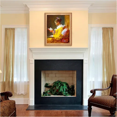 Miniatura 658 de A&T ARTWORK Campo de trigo con cipreses de Van Gogh Las reproducciones de arte clásico mundial, impresiones en lienzo giclée para decoración