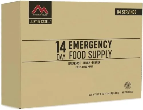 Miniatura 9 de Mountain House Emergency Meal Assortment Kits, Freeze-Dried Survival Food Kit for Disaster Preparedness & Long-Term Storage, 30-Year Shelf Life