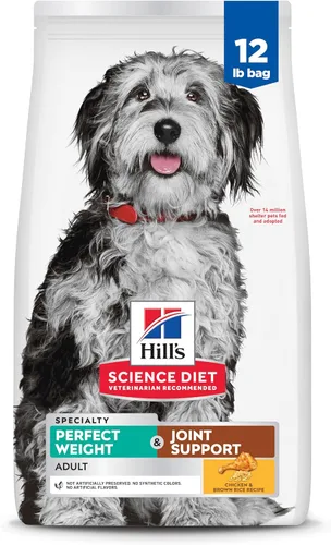 Miniatura 14 de Hill's Science Diet Peso perfecto y apoyo articular, para perros adultos de 1 a 6 años, manejo del peso y apoyo articular, alimento seco