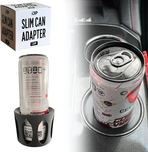 Miniatura 9 de Inserto delgado para portavasos de autos - Sostiene latas de Red Bull, Celsius y bebidas energéticas (8.4oz/12oz) - Manga adaptadora antivuelco