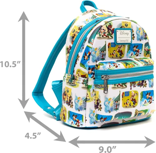 Miniatura 4 de Loungefly Disney Mini Mochila Pinocho Little Golden Books AOP Multicolor