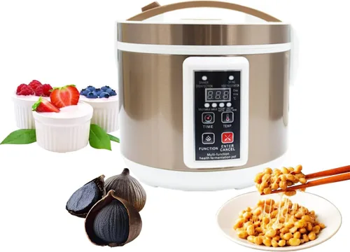 INTSUPERMAI Fermentador multifuncional de 6 L para ajo negro, yogur, natto, arroz dulce, fermentadores control inteligente automático completo