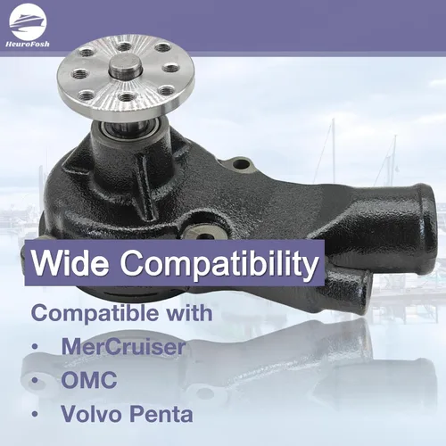 Miniatura 2 de 65142A1 Bomba de Circulación de Agua para Motor Marino con Junta para Motores MerCruiser OMC y Penta 2.5 3.0 4.0 L 884727 3854017 984360