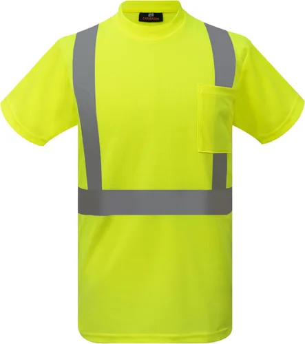 Miniatura 8 de caparazon Camisa de seguridad de alta visibilidad, camiseta reflectante ANSI/ISEA Clase 2