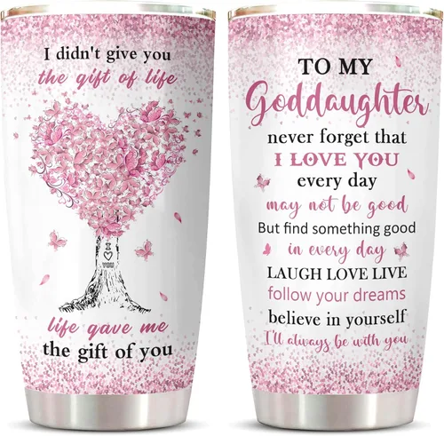 Miniatura 10 de ZANIION Vaso Tumbler de Regalos para Nieta 20oz 1PC, Excelentes Regalos de Cumpleaños Para Nieta de Parte de la Abuela Taza, Mejor Regalo