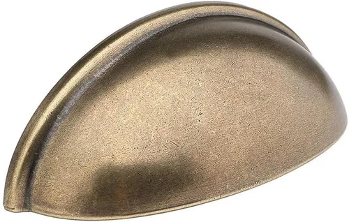 HARPOON Paquete de 10 tiradores de cajón de cocina de 3 pulgadas, paquete de 10 tiradores de cajón de latón antiguo