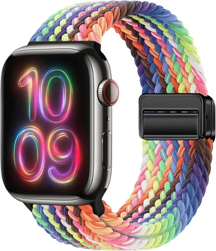 Miniatura 28 de Qimela Correa deportiva compatible con correas de Apple Watch de 1.49, 1.57, 1.61, 1.65, 1.73, 1.77 pulgadas, 1.77 pulgadas, 1.77 pulgadas, correa