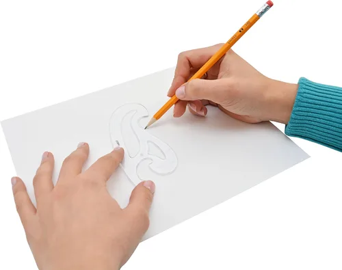 Miniatura 6 de Westcott LetterCraft - Juego de 4 curvas de plástico francés (FC-4)