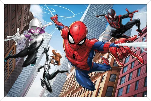 Miniatura 6 de Trends International Marvel Comics - Póster de pared de Spider-Man - Web Heroes, 22.375 x 34 pulgadas, versión sin marco
