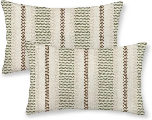 Miniatura 71 de Fundas de Almohada con Estampado de Antílope 16x16 Pulgadas Paquete de 2, Fundas de Almohada Decorativas con Estampado de Piel de Animal Marrón