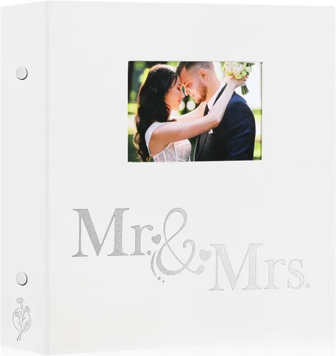 Miniatura 10 de Lanpn Álbum de fotos de boda de 4 x 6 pulgadas, 2 paquetes, cada paquete tiene capacidad para 50 imágenes, mini álbumes de fotos de boda