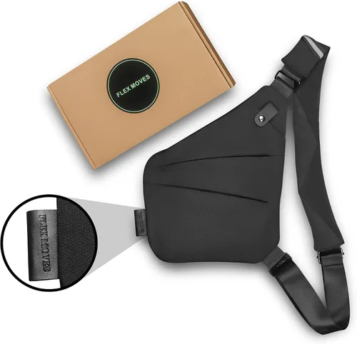 Miniatura 2 de Flex Moves PERSONAL FLEX BAG Bolso bandolera antirrobo para hombres y mujeres, bolsa de pecho para deportes, viajes, uso diario