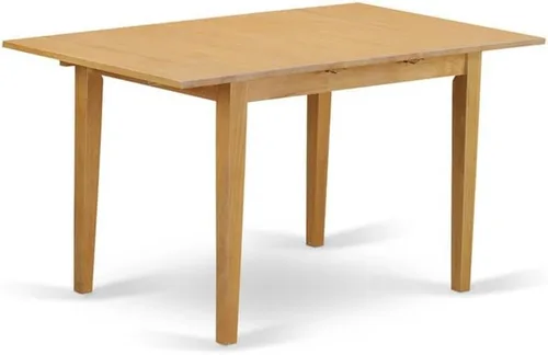 Miniatura 3 de East West Furniture NOAB5-OAK-04 - Juego de comedor de 5 piezas que incluye una mesa de comedor rectangular con hoja de mariposa y 4 sillas