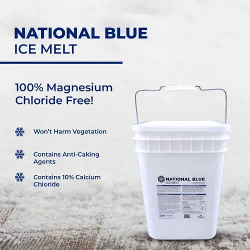 Miniatura 7 de National Blue Snow Salt Ice Melt Cubo de 35 libras, derretidor de hielo de acción rápida, apto para mascotas, plantas y hormigón, respetuoso