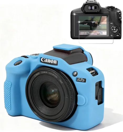 Miniatura 10 de Funda para Cámara Canon EOS R100, Funda Protectora de Silicona Suave, Antiarañazos, Funda Ajustada Delgada con Protector de Pantalla, Accesorios