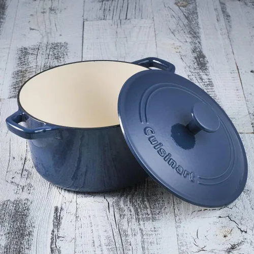 Miniatura 2 de Cuisinart Cazuela de 3 cuartos de galón, cubierta, esmaltada azul provencial