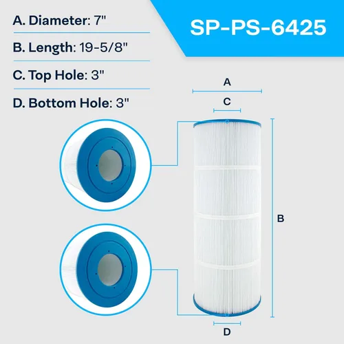 Miniatura 2 de SpiroPure Repuesto para Pleatco PA81 Unicel C-7483 Hayward C3030 C580E C3025 Filbur FC-1225 CX580XREPAK4 XLS-710 Cartucho de repuesto para filtro