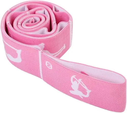 Miniatura 3 de Paquete de 2 Bandas Elásticas de Estiramiento Ajustables para Niños - Bandas Elásticas de 8 Bucles para Ballet, Latín, Yoga, Gimnasia y Estiramiento