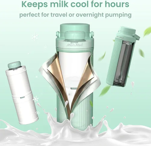 Miniatura 6 de MomMed - Enfriador de leche materna, enfriamiento rápido mejorado a 43 °F en 1 hora, enfriamiento de larga duración 24 horas, almacenamiento
