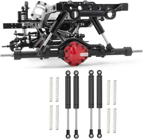 Miniatura 11 de MOHERO Amortiguador de metal RC Amortiguador de 4.724 in, resorte interno para 1/10 RC TF2 TRX4 SCX10 D90 Wraith Crawler piezas de actualización