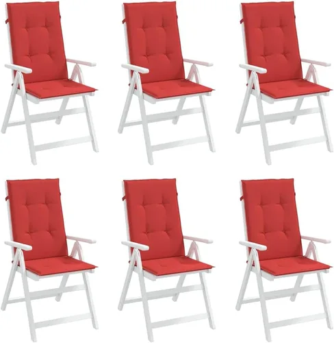 Miniatura 20 de Cojines para silla de jardín con respaldo alto, 2 piezas, color antracita, 47.2 x 19.7 x 1.2 pulgadas, cojines de tela para sillas de comedor