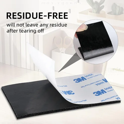 Miniatura 6 de Cinta autoadhesiva de velcro de 3M, 2" x 6.1 m de largo, 9448A, cinta adhesiva con parte posterior entrelazada, sujetador de tela de nylon de Blanco