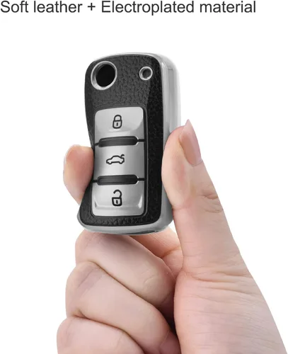 Miniatura 6 de ELOHEI para VW Funda para Llavero, Protección Completa de 361 Grados de TPU Suave Premium para VW Volkswagen Jetta, Beetle, Tiguan, Passat, Golf