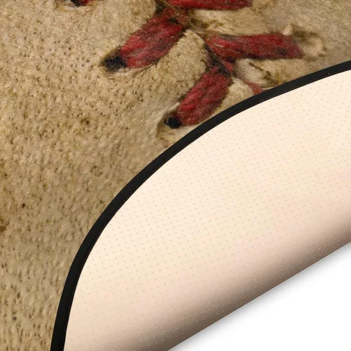Miniatura 5 de Pardick Alfombra de béisbol de 36.2 pulgadas, alfombra retro circular redonda para niños, hombres, dormitorio, sala de estar, hogar, guardería, sala