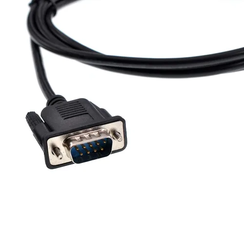 Miniatura 2 de DB9 RS232 - Cable serie macho a hembra, cable de módem nulo, línea cruzada TX RX para comunicación de datos (5 pies)