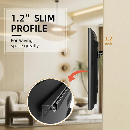 Miniatura 4 de Soporte de pared para TV sin pernos para televisores de 32 a 75 pulgadas, soporte de TV para paneles de yeso sin taladro, VESA máximo de 23.622 x