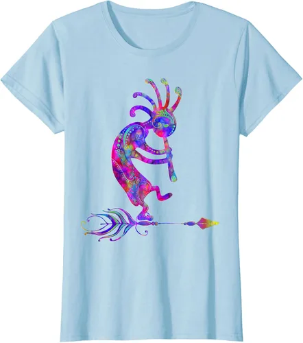 Miniatura 28 de Native American Kokopelli With Feather 2 - Camiseta Fan Fun, Negro, S