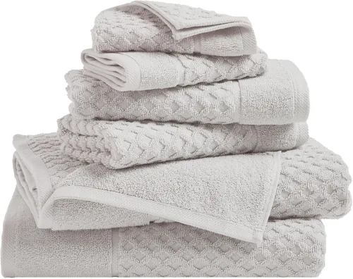 Miniatura 72 de Great Bay Home - Toallas de mano 100% algodón blanco, 6 toallas de baño suaves para manos, altamente absorbentes y de secado rápido, colección
