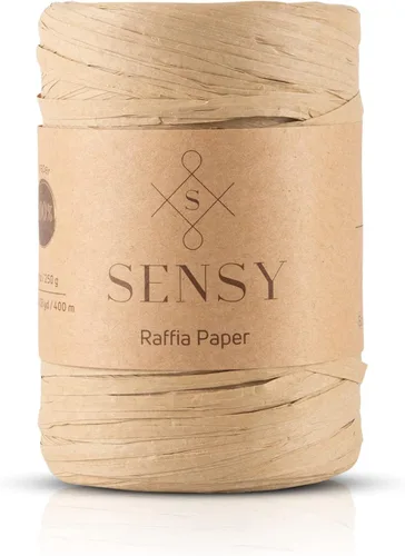 Miniatura 27 de Sensy Premium - Papel de rafia, 438 yardas, cinta de papel (verde)