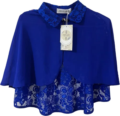 Miniatura 4 de Chales y envolturas de encaje para vestido de noche, bodas, capas transparentes para cubrir capelets para mujer