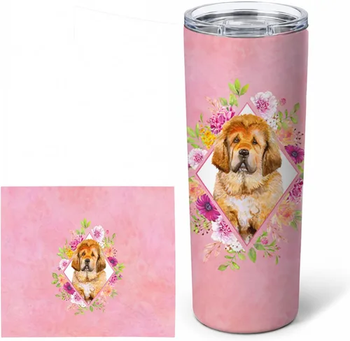 Miniatura 65 de Caroline's Treasures CK4270TBL20 - Vaso delgado de acero inoxidable de 20 onzas con aislamiento al vacío de doble pared, reutilizable