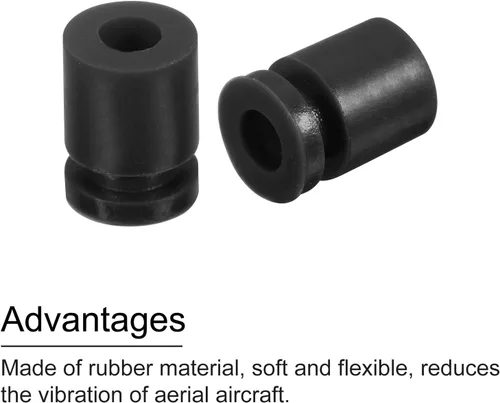 Miniatura 6 de MECCANIXITY RC Bolas de Goma Anti Vibración para Control de Vuelo RC F4 F7 M3x8mm Bolas de Absorción de Choque (Negro), Paquete de 12