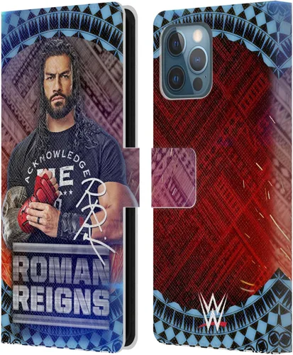 Miniatura 25 de Head Case Designs Officially Licensed WWE Distressed Logo Roman Reigns Leather Wallet Case Compatible with Apple iPhone 11