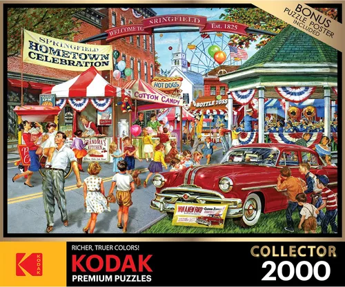 Miniatura 4 de RoseArt - Kodak Premium Collector - Hometown Celebration - Rompecabezas de 2000 piezas para adultos