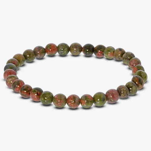 Miniatura 33 de Gem Avenue Handmade Round Bead Stretch Bracelet Unisex Natural Stone Beaded Jewelry for Men & Women, Elastic Wristband for Daily Wear