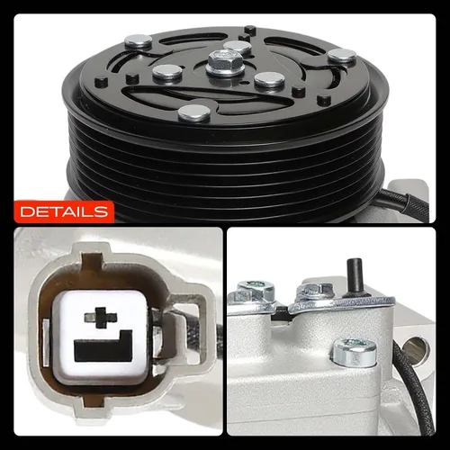 Miniatura 9 de A-Premium Compresor de aire acondicionado y aire acondicionado con embrague compatible con Honda CR-V CRV 2.4L 2002 2003 2004 2005 2006